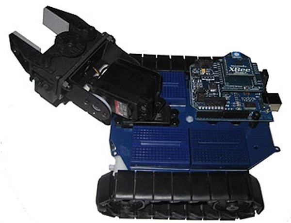 Arduino module controlling RobotShop Rover The Arduino module controlling the RobotShop Rover